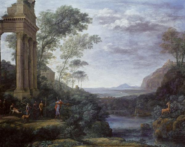 Ascanius Shooting the Stag of Sylvia, Claude Lorrain